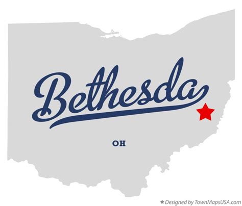 Map Of Bethesda Oh Ohio