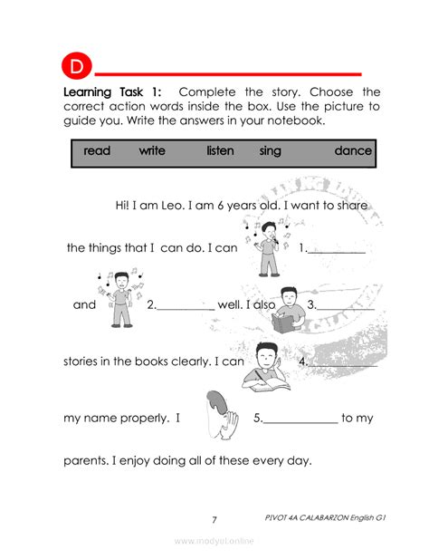 Grade 7 English Quarter 2 Module 1