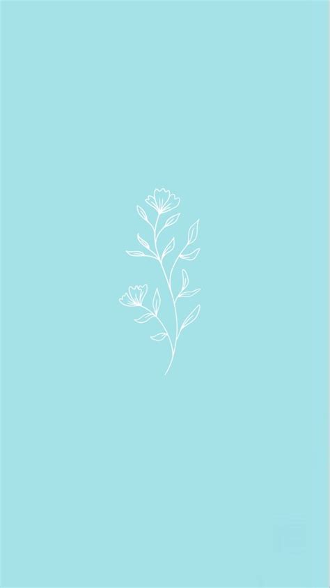 aesthetic pastel blue flower wallpaper | made by shannon shaw :) | Blue ...