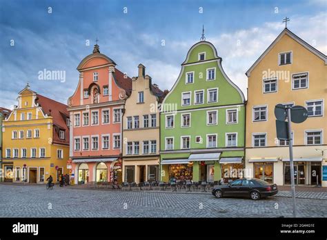 Altstadt Street In Landshut Germany Stock Photo Alamy