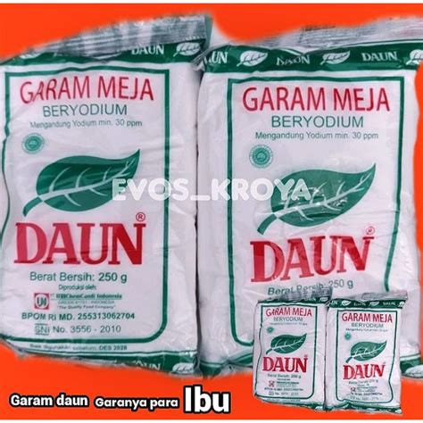 Jual Garam Bumbu Dapur Kebutuhan Memasak Merek Meja Daun Beryodium 250