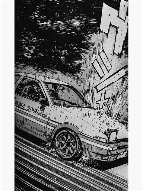 Initial D Toyota Ae86 Drifting Poster Poster By Mccoyanto Redbubble