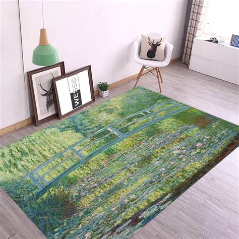 Claude Monet Claude Monet Rug The Waterlily Pond Green Harmony Rug