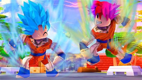 Roblox Dragon Ball Super Saiyajin Blue Vs Ros Ine Youtube