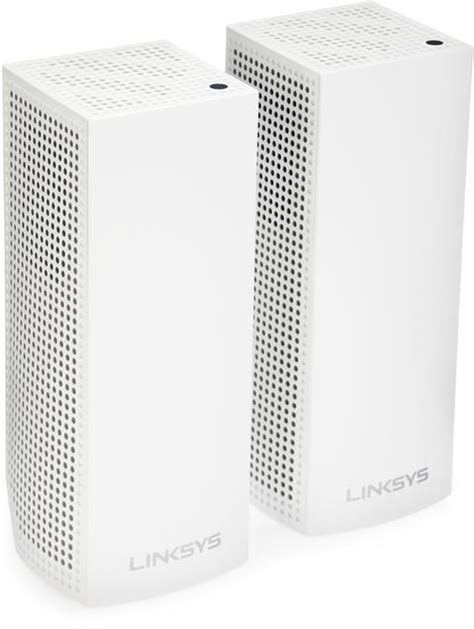 Linksys Velop Intelligent Mesh Wi Fi System Tri Band 2 Pack White