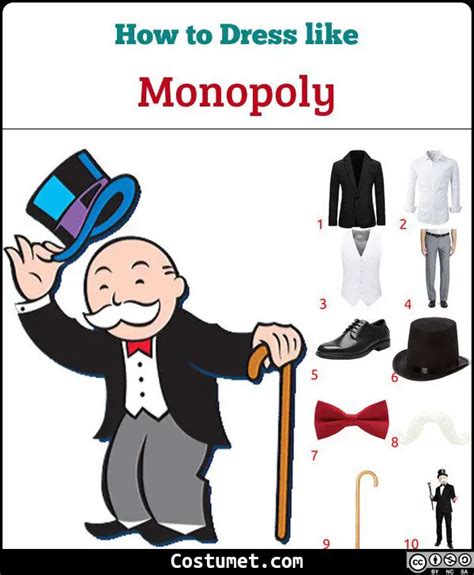 Mr Monopoly Monopoly Man Costume For Halloween