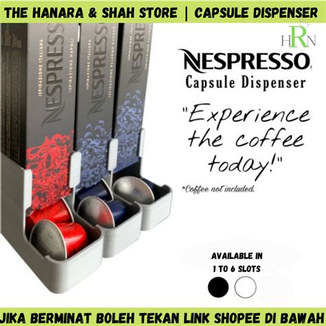 DISKAUN HEBAT Nespresso Pod Capsule Holder Dispenser 1 2 3 4 5 6 Slot