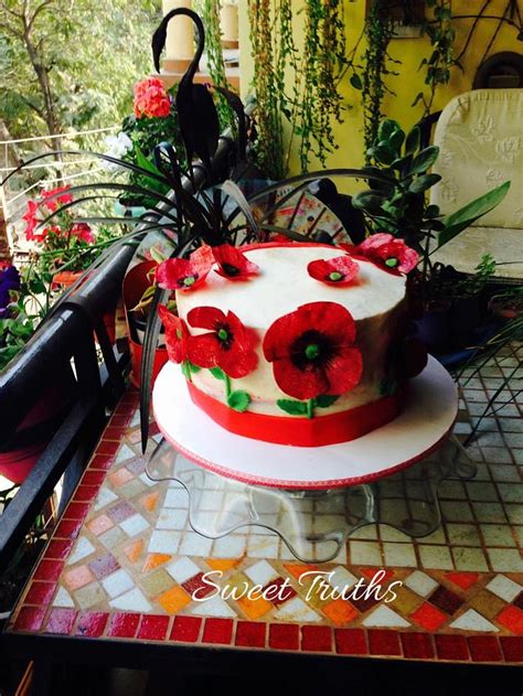 Poppy Cake Decorated Cake By Debjani Mishra CakesDecor