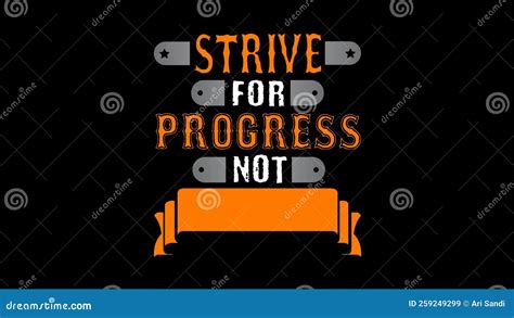 Strive For Progress Not Perfection Motivation Quote Stock Video Video