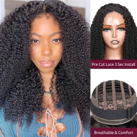 Beautyforever Realistic Lace Front Kinky Curly 150 Density Human Hair Wigs