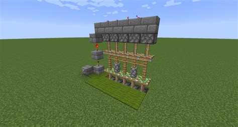fr minecraft structure minecraft porte verticale avec redstone