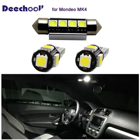 Deechooll Pcs Car Led Bulbs For Ford Mondeo Mk Canbus Interior