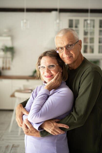 Premium Photo Portrait Of An Elderly Husband And Wife In Warm Clothes