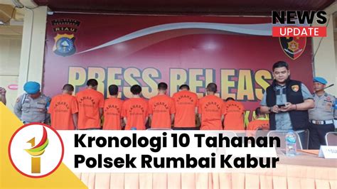 Kronologi Tahanan Polsek Rumbai Kabur Lewat Septic Tank Angkat