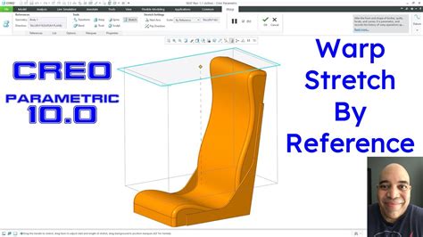 Creo Parametric 100 Warp Stretch By Reference Youtube