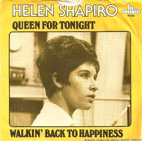 Helen Shapiro - Queen For Tonight / Walkin' Back To Happiness (1989, Vinyl) | Discogs