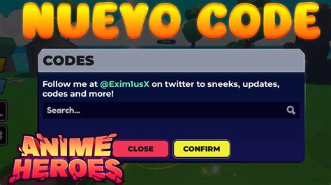 Rapido Nuevo Codigo De Anime Heroes Simulator Codes Roblox Youtube