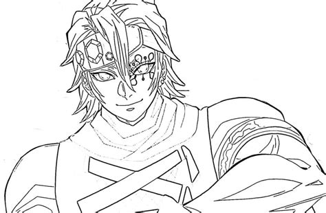 Tengen Uzui Attacks Coloring Page Free Printable Coloring Pages For Kids