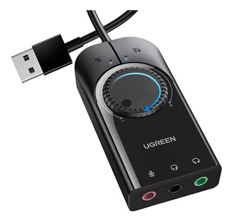 Tarjeta De Sonido Externa Usb Portátil Salidas 3 5mm Ugreen Envío gratis