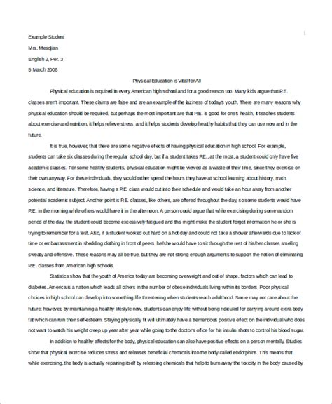 FREE 9 Sample Essay Templates In MS Word PDF