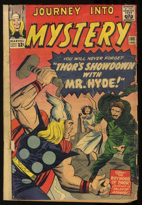 Journey Into Mystery 100 GD 2 5 Mister Hyde Jack Kirby Art Buy