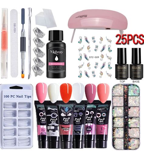 Kit Acrigel Polygel Sistema Duplo Mc Nails 25pcs Parcelamento Sem Juros