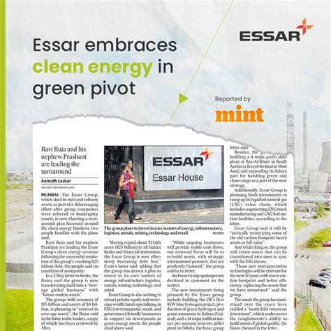 Essar On Twitter A Resurgentessar Is Now Transforming Itself Into A