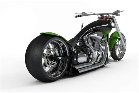 Custom bike rear view editorial image. Illustration of motorcycle - 3842275