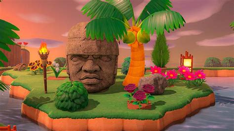 Rock head statue was the final touch I needed for my floating island ...