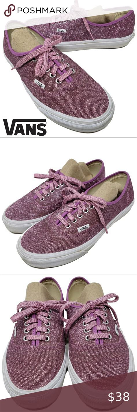 Pink Glitter Sparkly Vans Lo Pro Lace Up Sneakers Sparkly Vans Sneakers Womens Shoes Sneakers