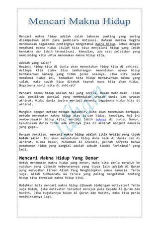 Mencari Makna Hidup PDF