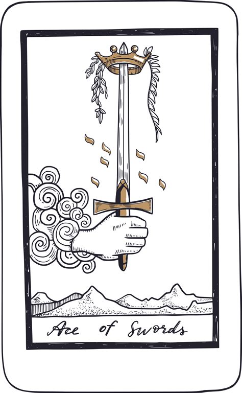 Ace Of Swords Tarot Card Meanings Upright And Reversed