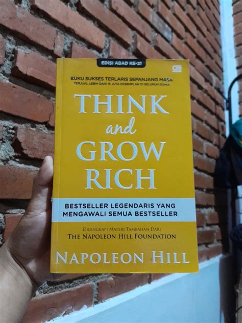 Buku Think And Grow Rich Penulis Napoleon Hill On Carousell