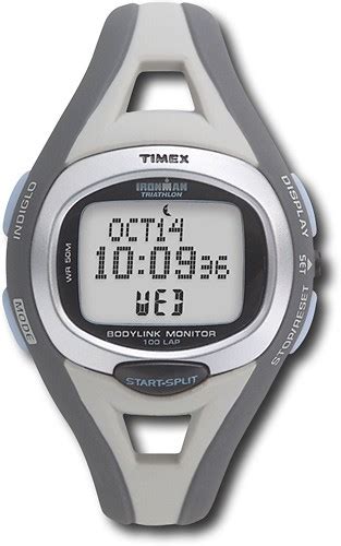 Best Buy Timex Ironman Triathlon Bodylink System Gray T5G311