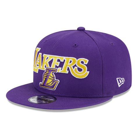 New Era - New Era Los Angeles Lakers NBA Patch 9Fifty Snapback Cap ...