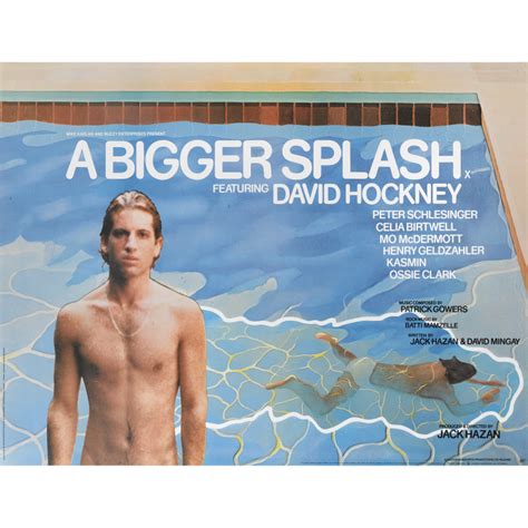 David Hockney Vintage A Bigger Splash Movie Poster Available For