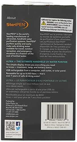 Steripen Ult Mp Ef Sterpen Ultra Uv Water Purifier Uphillgear