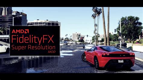 GTA V FidelityFX Super Resolution MOD Ryzen 5 3600 Vega 56