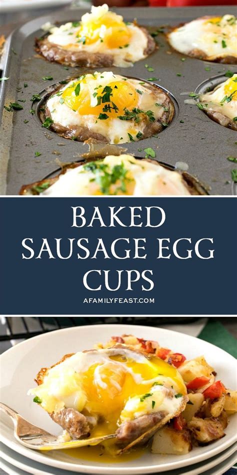 Delicious Breakfast Baked Sausage Egg Cups