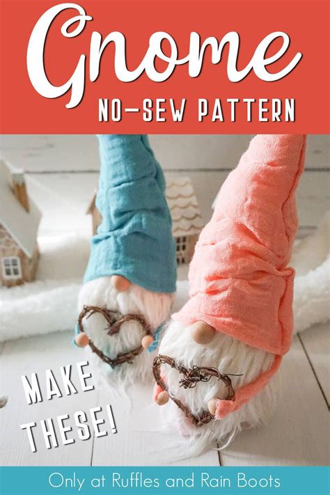 Inch No Sew Gnome Pattern And Tutorial Cosas Para Vender Gnomos