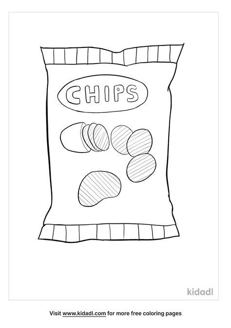 Potato Chips Coloring Pages