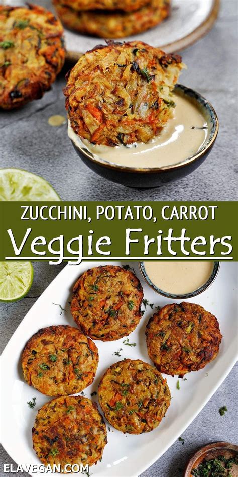 These Crispy Vegetable Fritters Are Loaded With Zucchini Potato