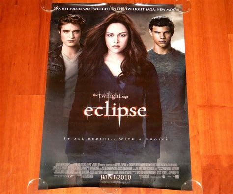 ORIGINAL MOVIE POSTER TWILIGHT SAGA ECLIPSE 2010 UNFOLDED DUTCH TEASER ...