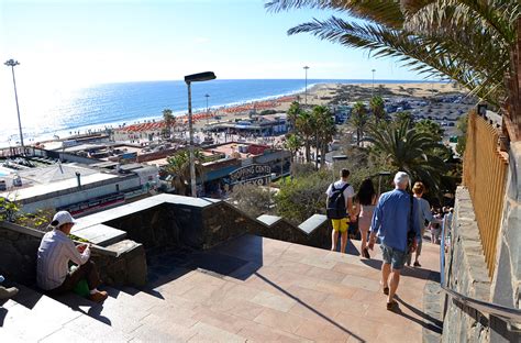 Playa Del Ingles Beach Walking Promenade Paseo Costa Canar Flickr