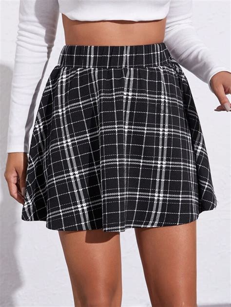 Search Plaid Skirt Shein Uk