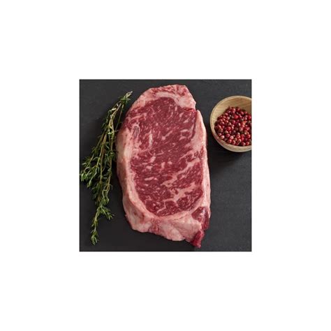 Wagyu Beef New York Strip Steak Marble Grade 8 Whole Cut To Order 11