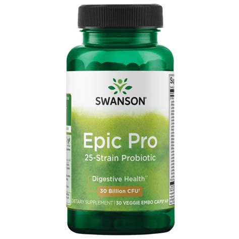 Swanson Probiotics Epic-Pro 25-Strain Probiotic 30 Veg Drcaps - Swanson Health Products