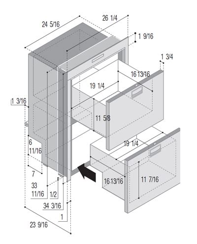 DW180 OCX2 BTX double zone congélateur congélateur Applications