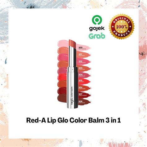 Jual Red A Lip Glo Color Balm In Choco Float Shopee Indonesia