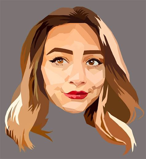 Create a detailed vector art portrait with unique style by Danikasteyn ...